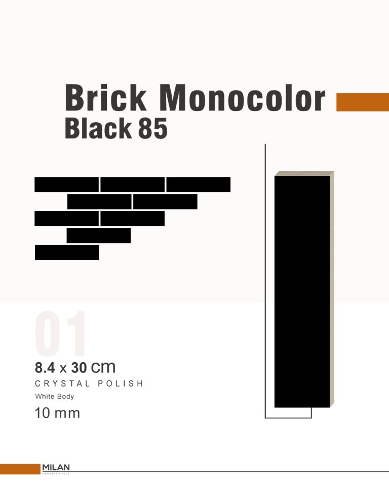 Brick Monocolor Blsck 85