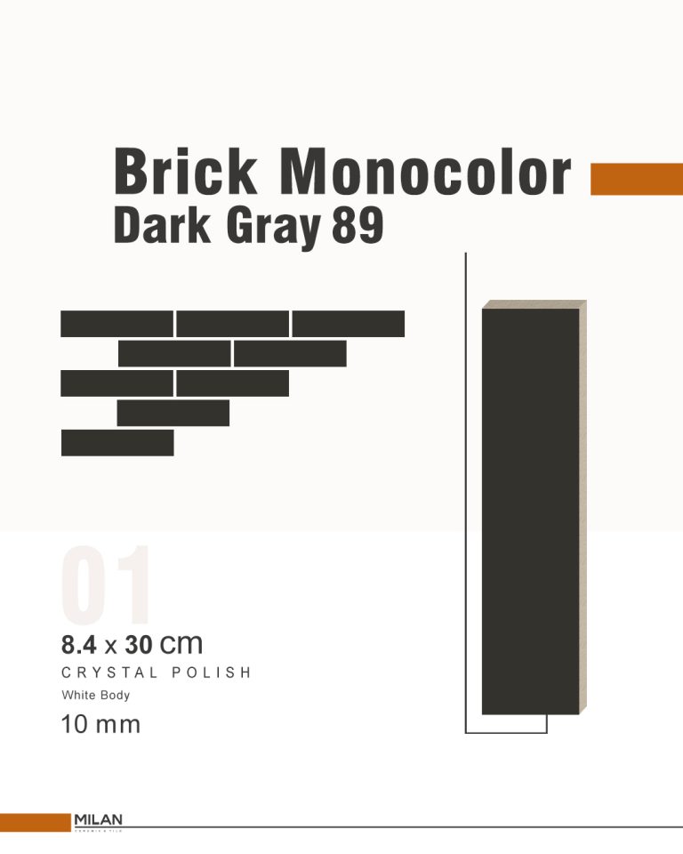Brick Monocolor Dark gray 89