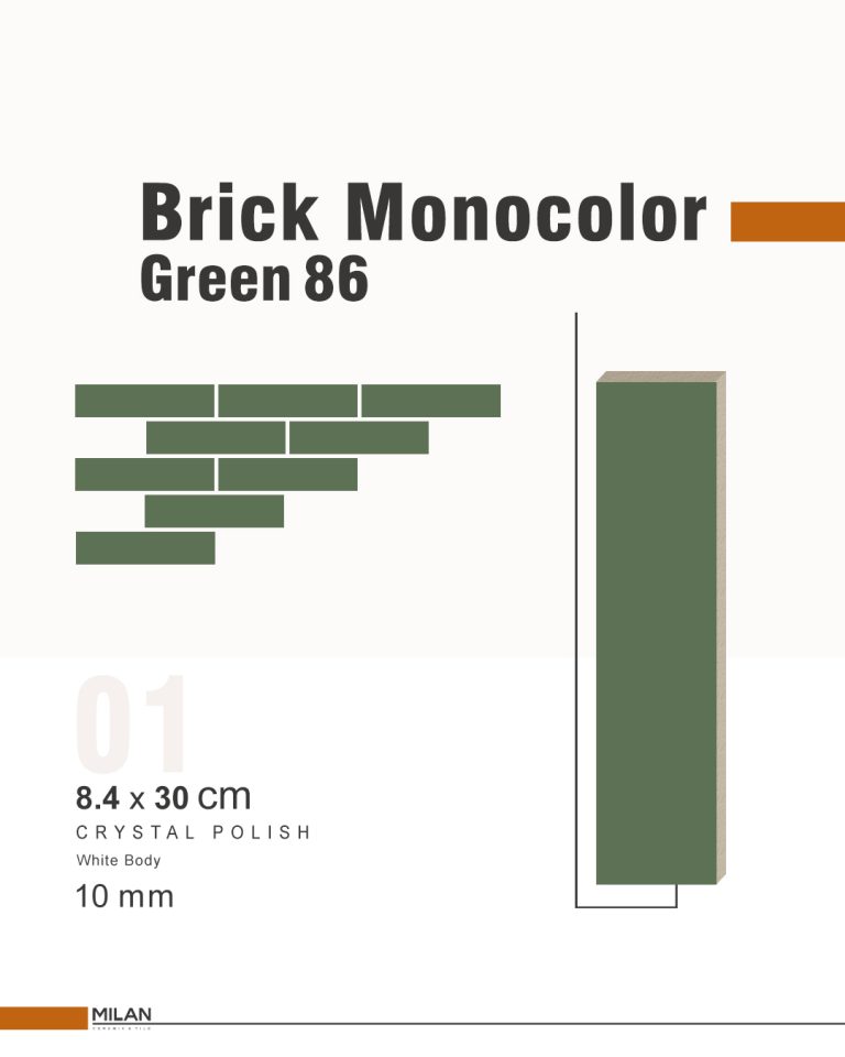 Brick Monocolor Green 86
