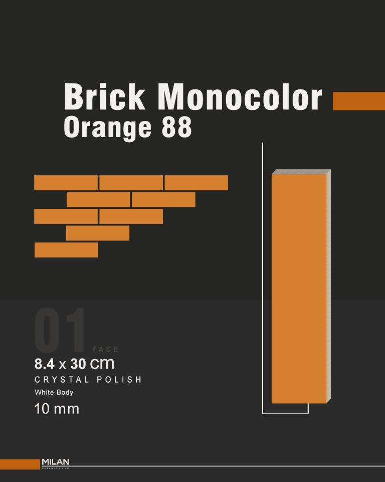Brick Monocolor Orange 88