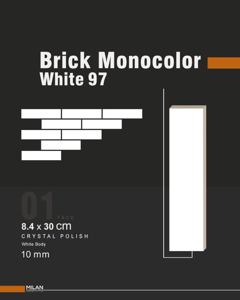 Brick Monocolor White 97