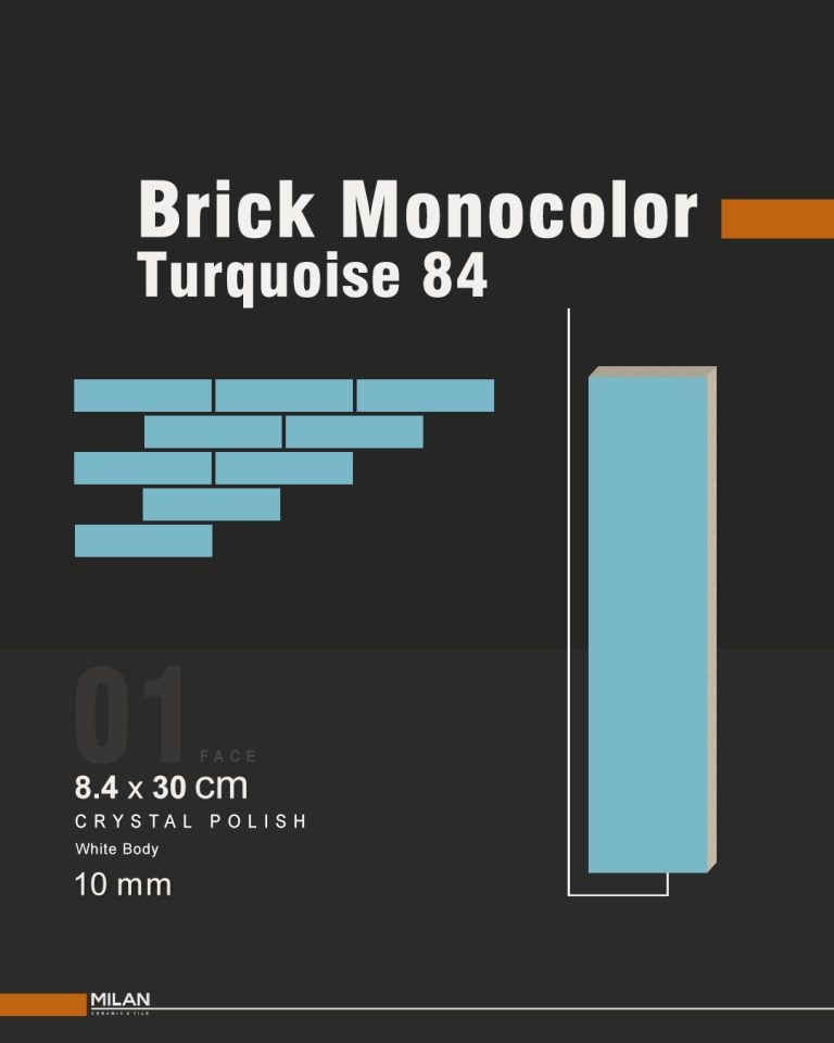 Brick monocolor Turquoise 84